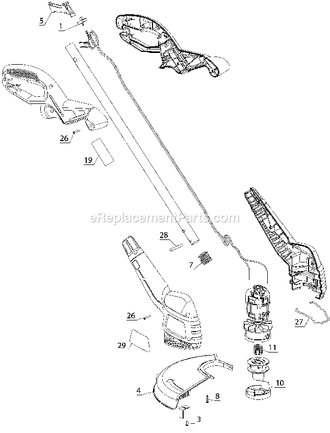 Black and Decker ST4500 (Type 5) 12 String Trimmer Power Tool Page A Diagram